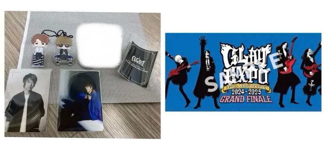 GLAY アクリルキーホルダー　すわりんこ　GLAYEXPO タオル