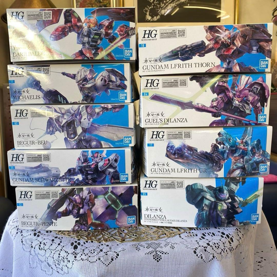 HG 水星の魔女 ガンプラ シュバルゼッテ 他【一部、箱に初期傷有り】