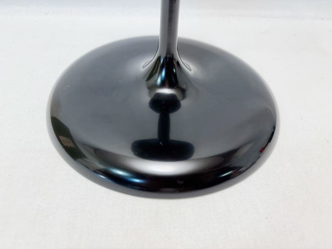 ほぼ未使用 茶道具 渦蒔絵 木製黒真塗 貴人高杯 淡々斎好写 干菓子器 元箱