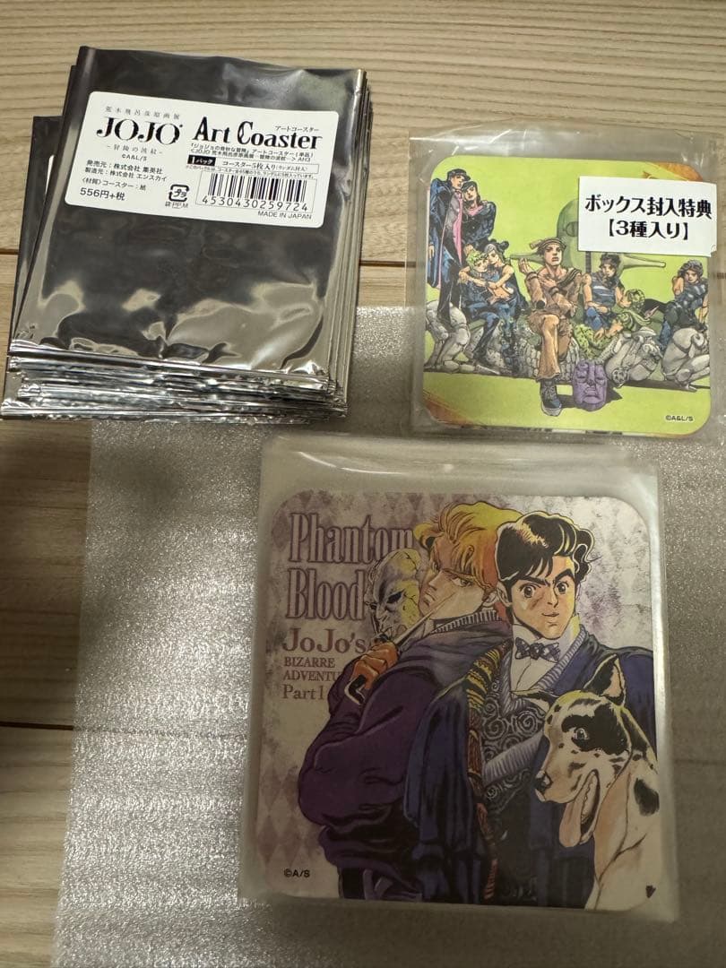 ジョジョ展 荒木飛呂彦 原画展 限定 アートコースター　特典付き48枚セット
