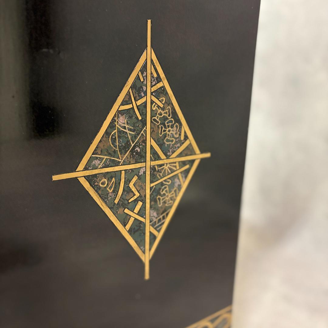 和モダン キャビネット 金彩装飾 引き出し・扉付き 収納家具