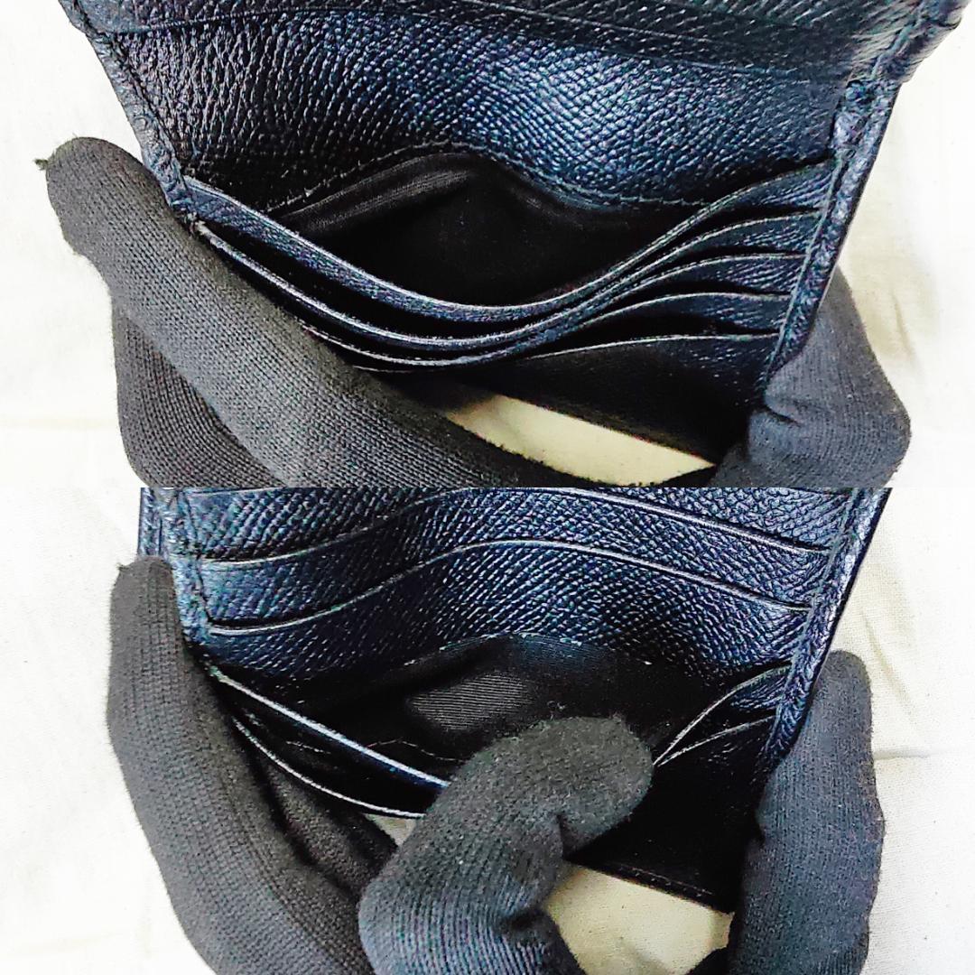 箱付き 良品 フェラガモ Ferragamo 折り財布 ヴァラ リボン ブラック