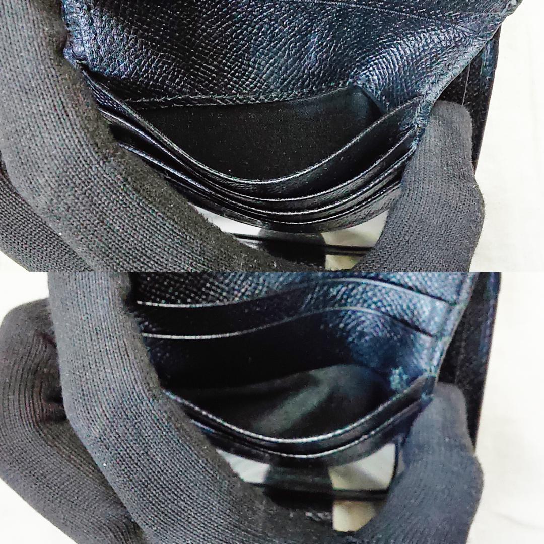 箱付き 良品 フェラガモ Ferragamo 折り財布 ヴァラ リボン ブラック