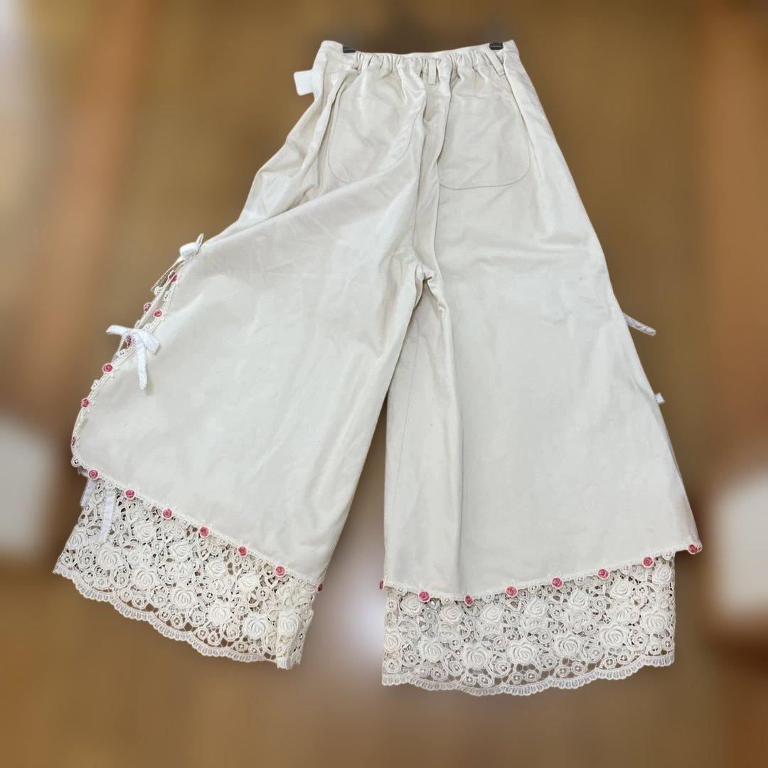 PINKHOUSEガウチョパンツ レース付き