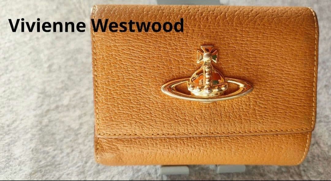 Vivienne Westwood キャメル　三つ折り財布　がま口財布