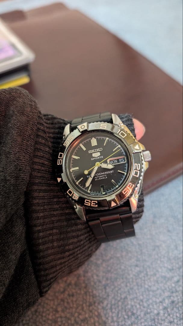 セイコー 自動巻き 腕時計 ブラック