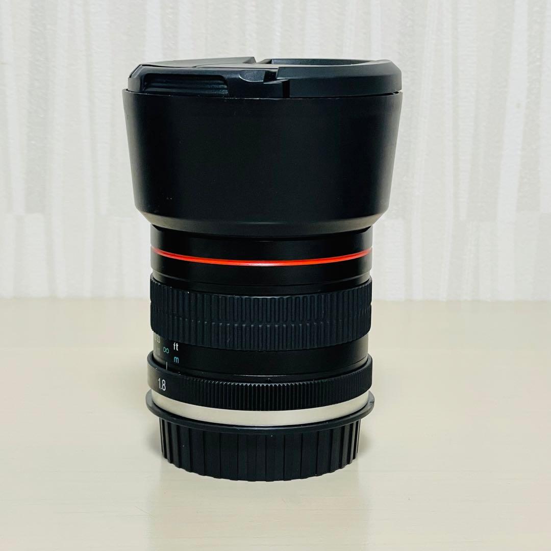 LIGHTDOW 85mm f 1.8 単焦点 中望遠 レンズ Canon 用