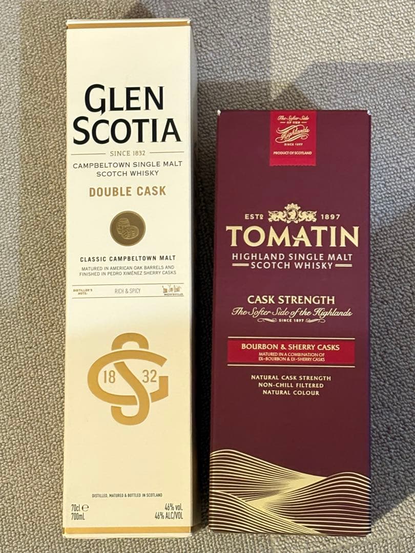 新品ウィスキー2本トマーティンカスクストレングス＆グレンスコシア ダブルカスク