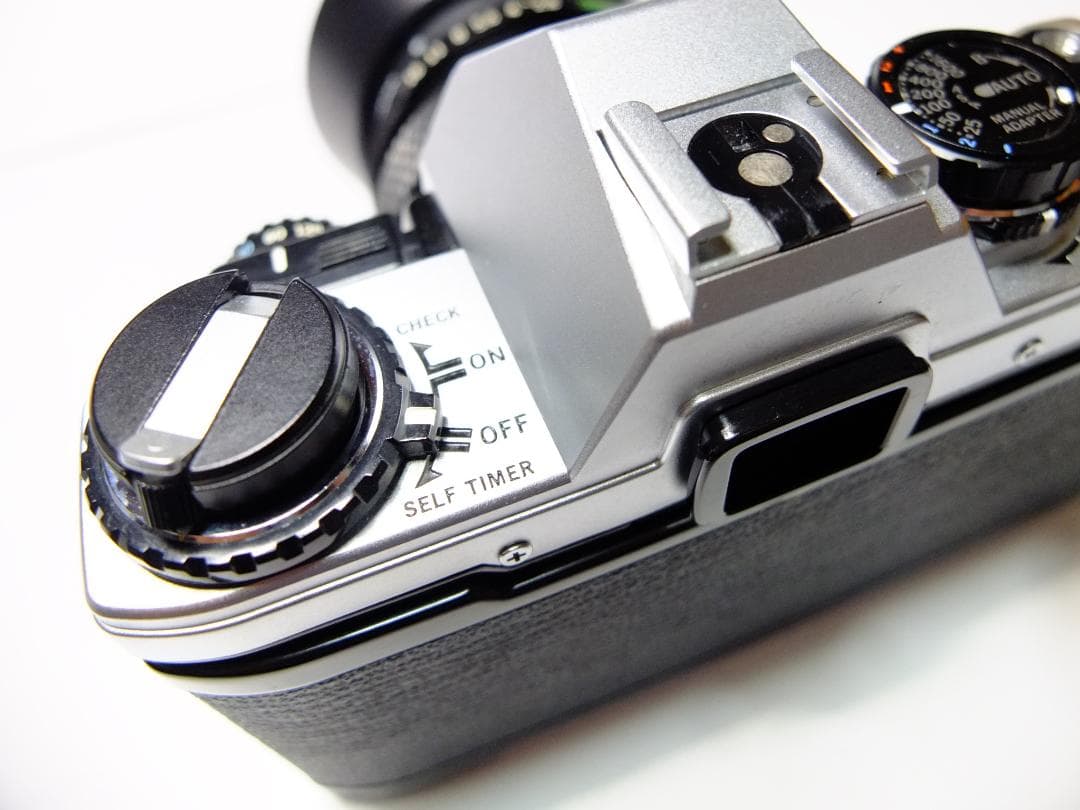 【実写確認整備品】オリンパスOM10／G・ZUIKO35mmf2.8純正フード付