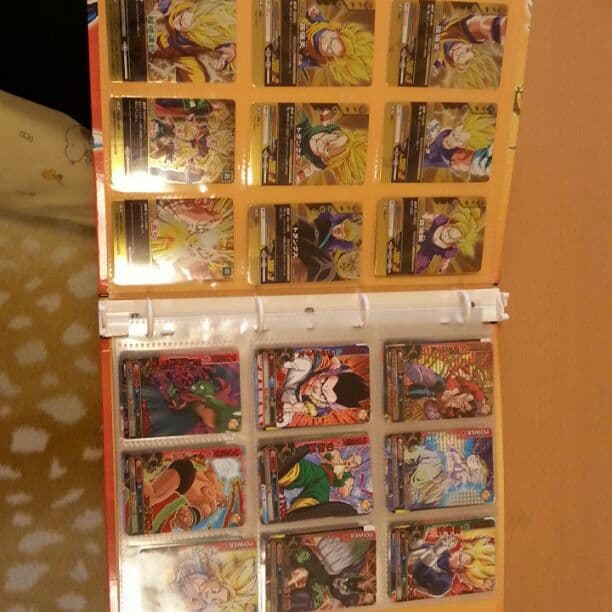 ドラゴンボールのバインダーと中にカードです