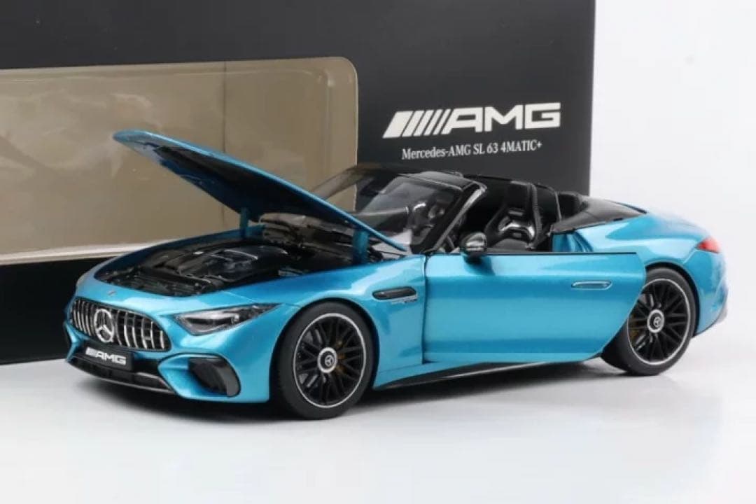 【未開封】1/18メルセデス特注品AMG SL(R232)ハイパーブルー