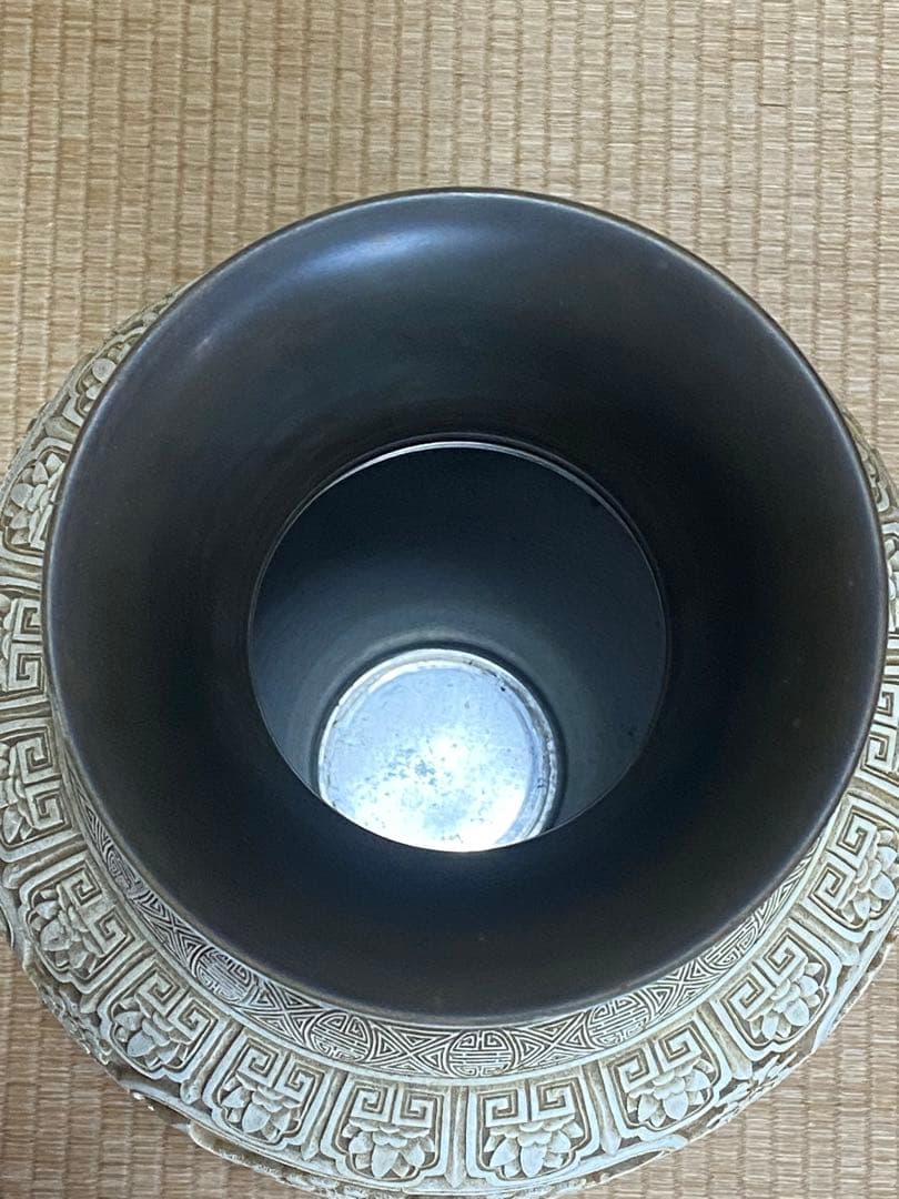 ♦ 中国美術伝統工芸品 楼閣山水 瓶 置物飾り美術品 ディスプレイ 骨董品