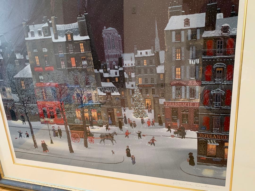 ミシェルドラクロア　クリスマスの休日　シルクスクリーン