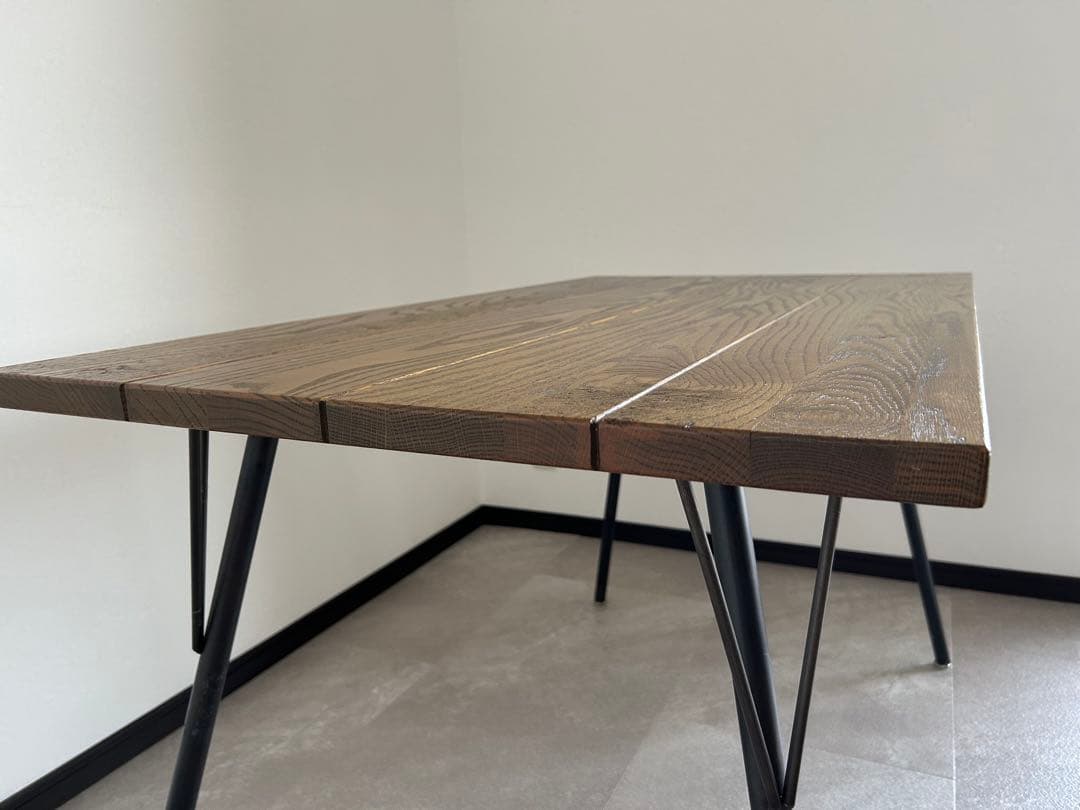 ジャーナルスタンダードファニチャー　天然木×鉄　SENSダイニングテーブルＳ