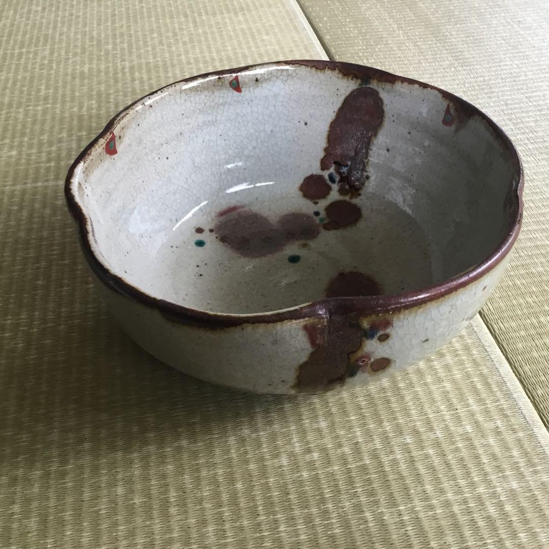 菓子鉢　益子焼