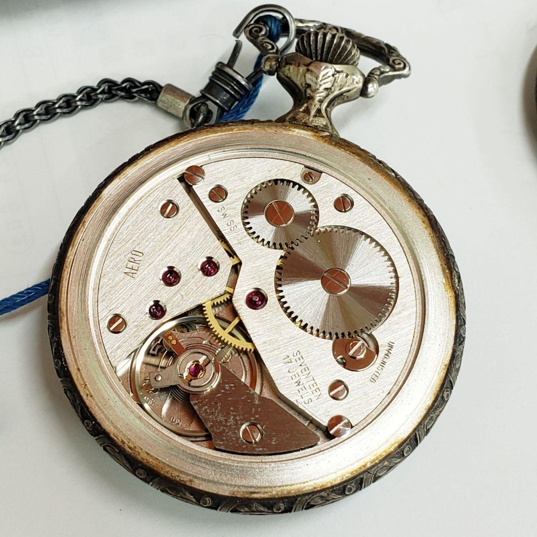 AERO WATCH NEUCHATEL アエロ 懐中時計 REF.1032 ①