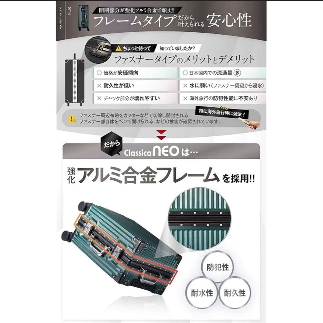 新品 C.jutro スーツケース キャリーケース Mサイズ 60L 3〜4泊