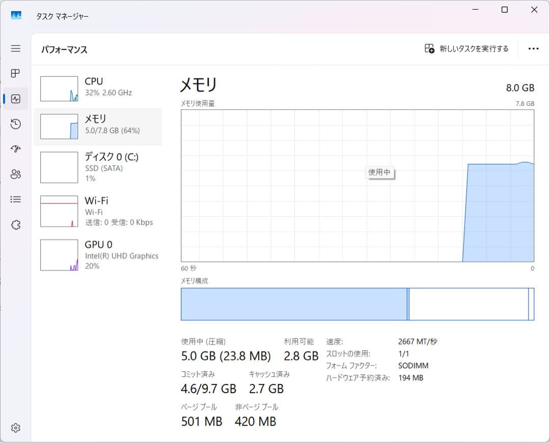 ミニPC intel N95 メモリ8GB SSD256GB Win11 Pro