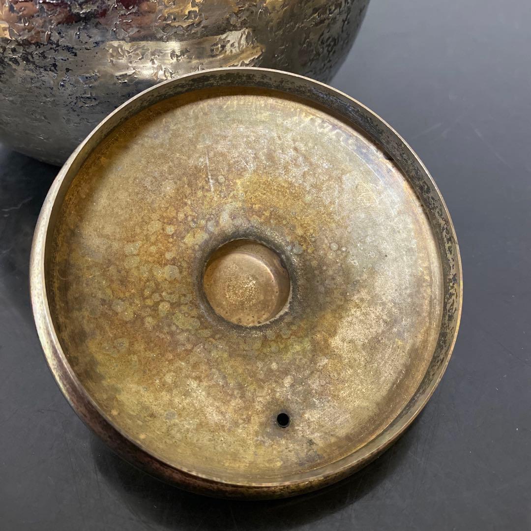 煎茶道具 燻銀 銅瓶 湯沸 急須