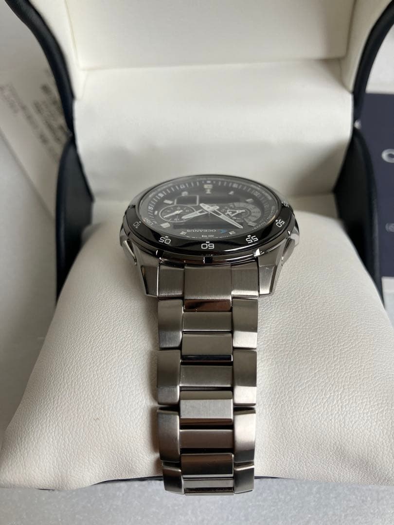 OCEANUS オシアナス OCW-T400 デジアナ　電波ソーラー　チタン