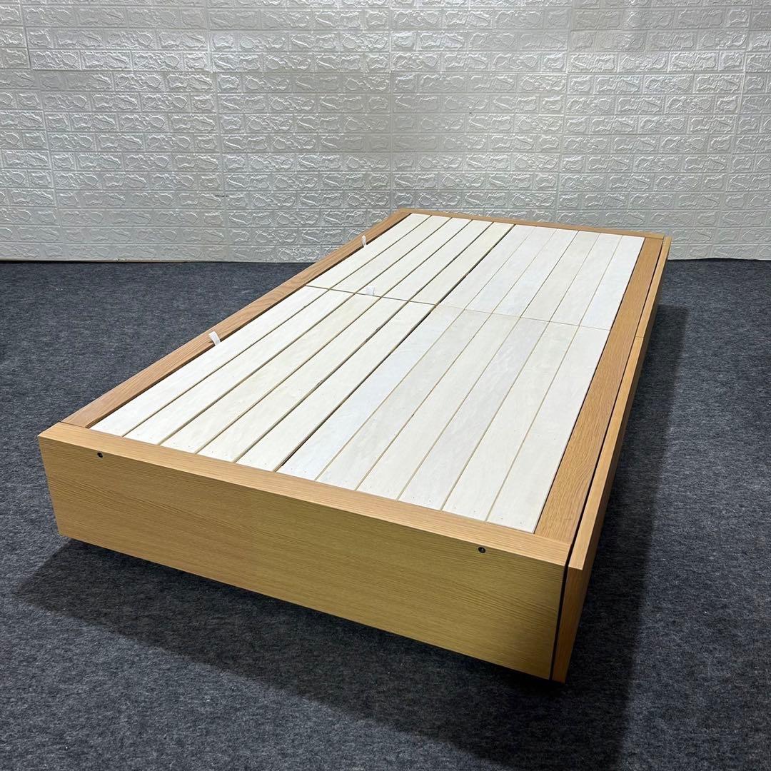 無印良品 シングル ベッドフレーム 収納ベッド・シングル・オーク材 d3532