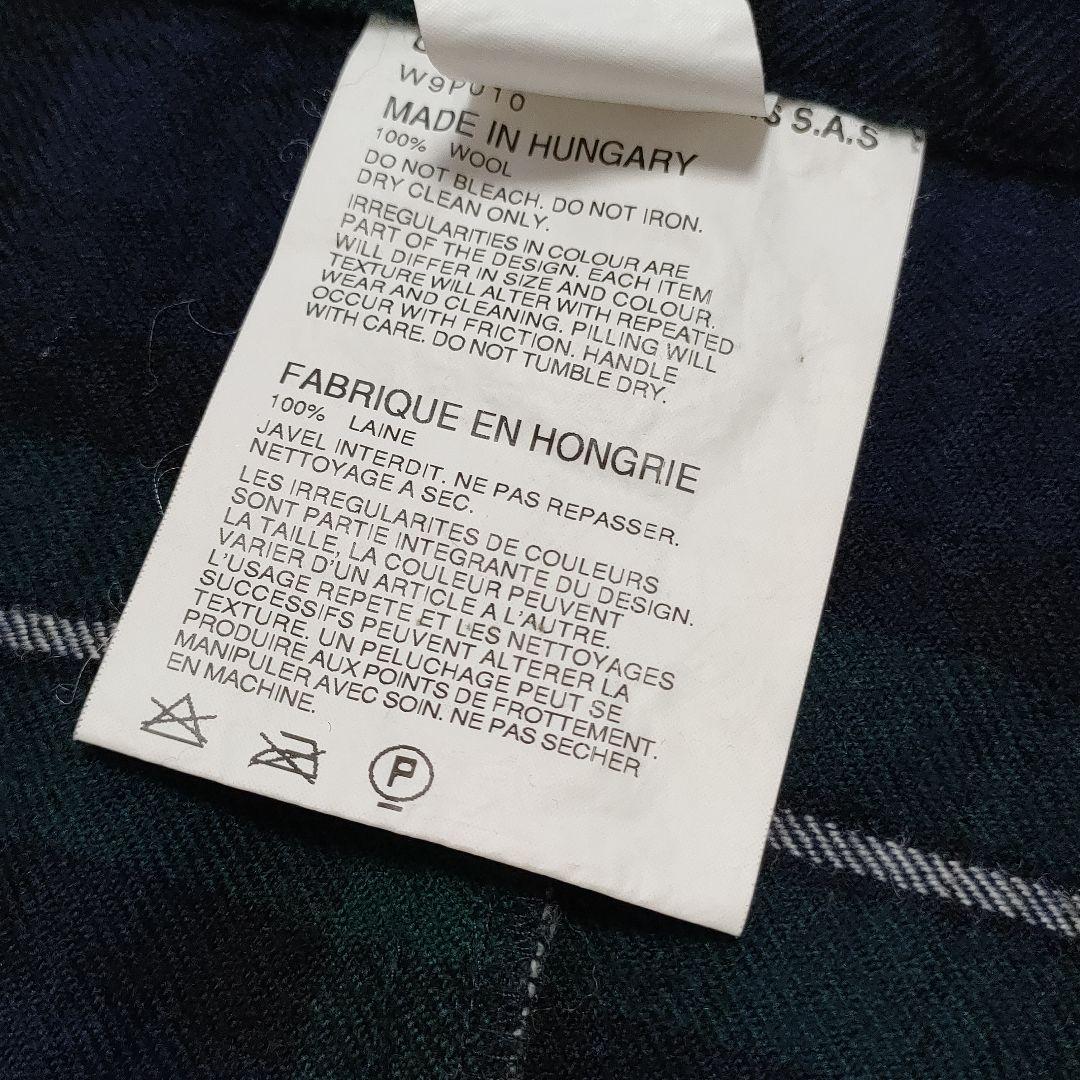 美品✨コムデギャルソン　ウールサルエルパンツ　タータンチェック　グリーン　SS