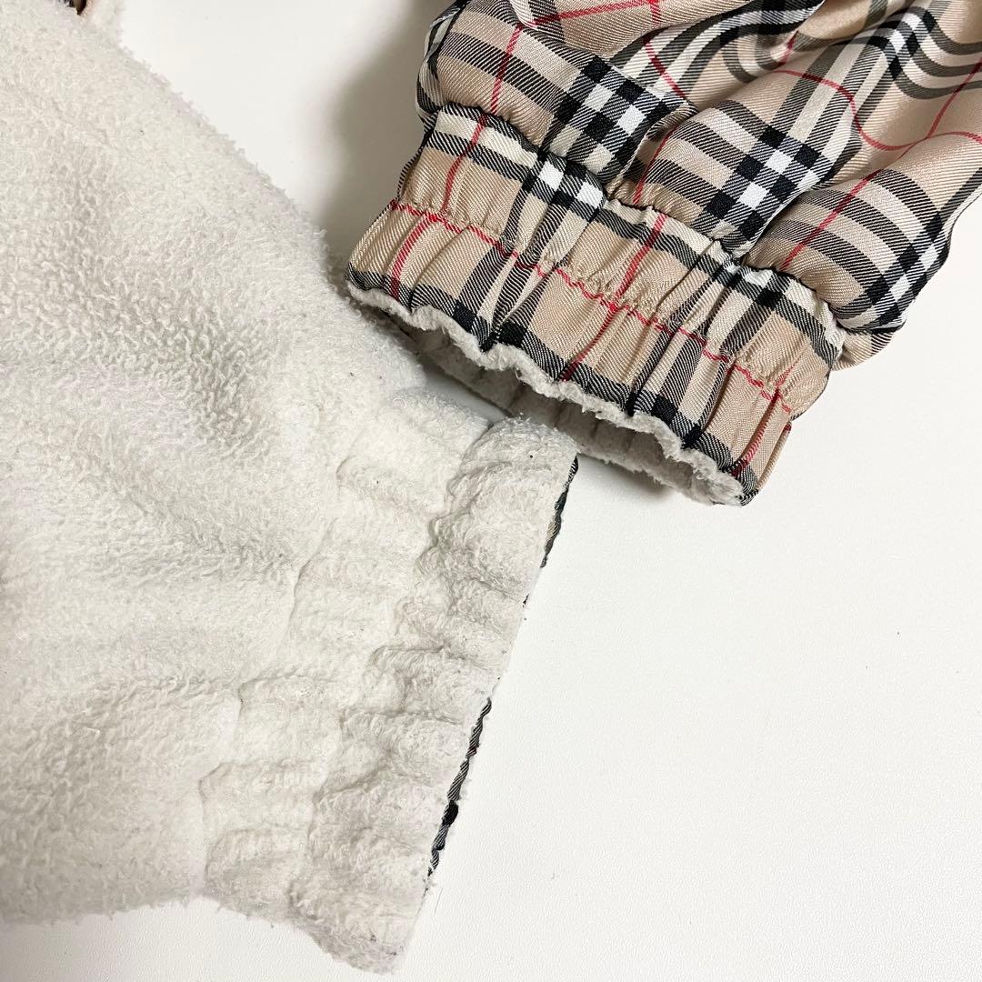 BURBERRY バーバリー ノバチェック リバーシブル フリース ブルゾン M