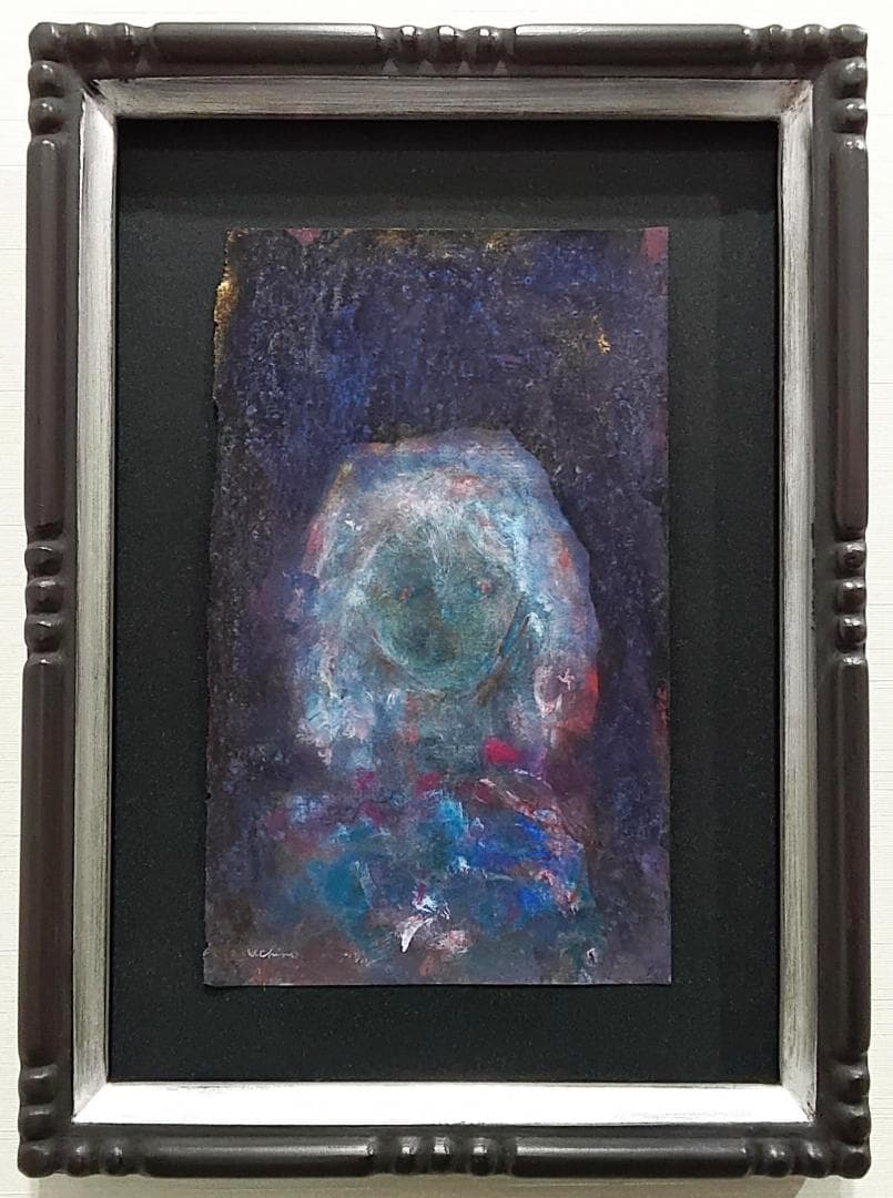 内野隆文　肖像　絵画　人物画　アクリル　現代アート　作品　美術　額縁