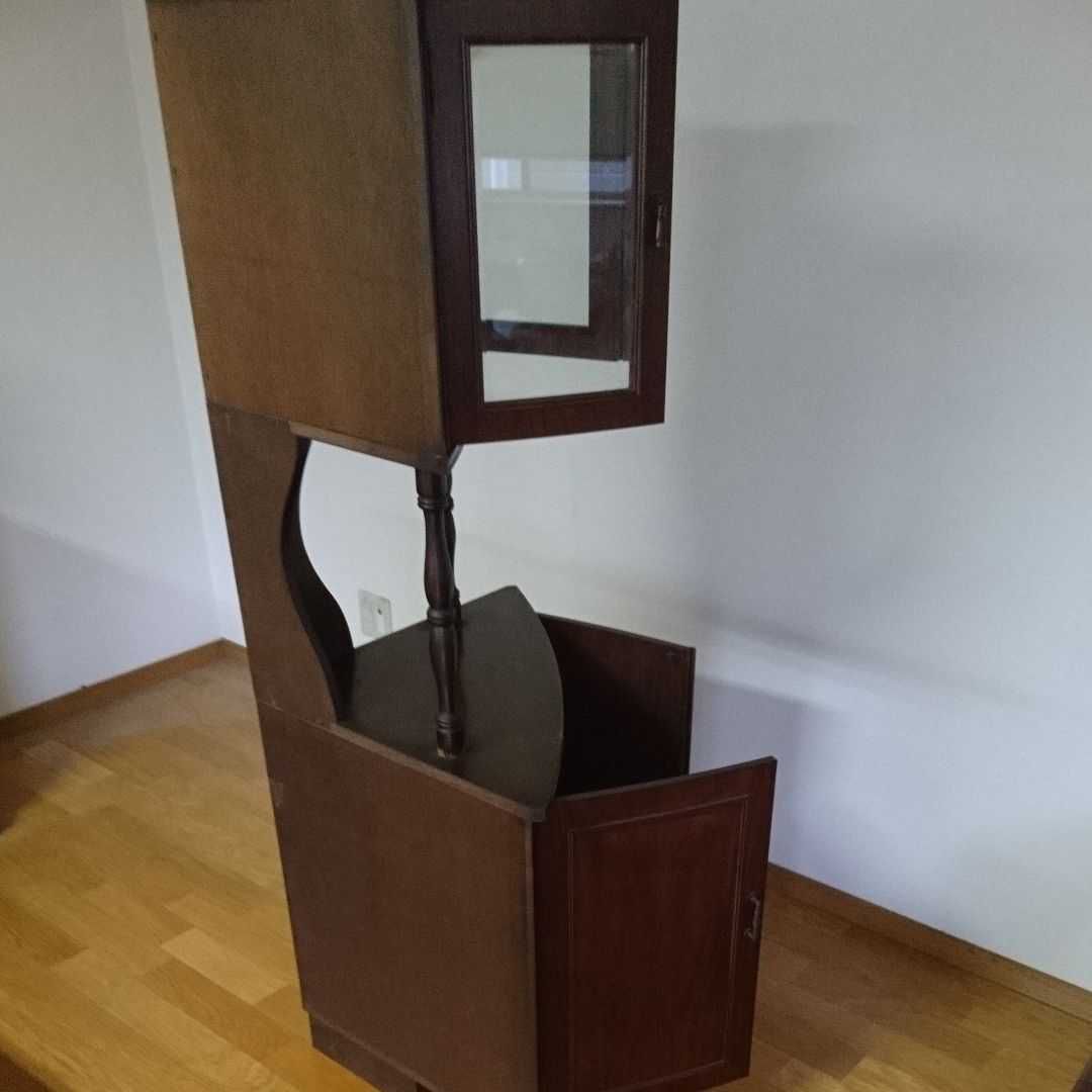 古家具　飾り棚　リビング棚　唐木　紫檀