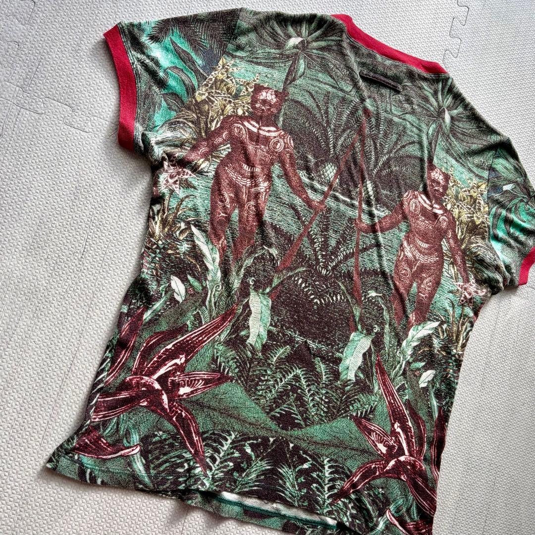 Jean Paul GAULTIER 総柄Tシャツ 48 日本製 アーカイブ