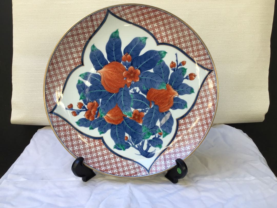 桃文様大皿(飾皿) 46cm