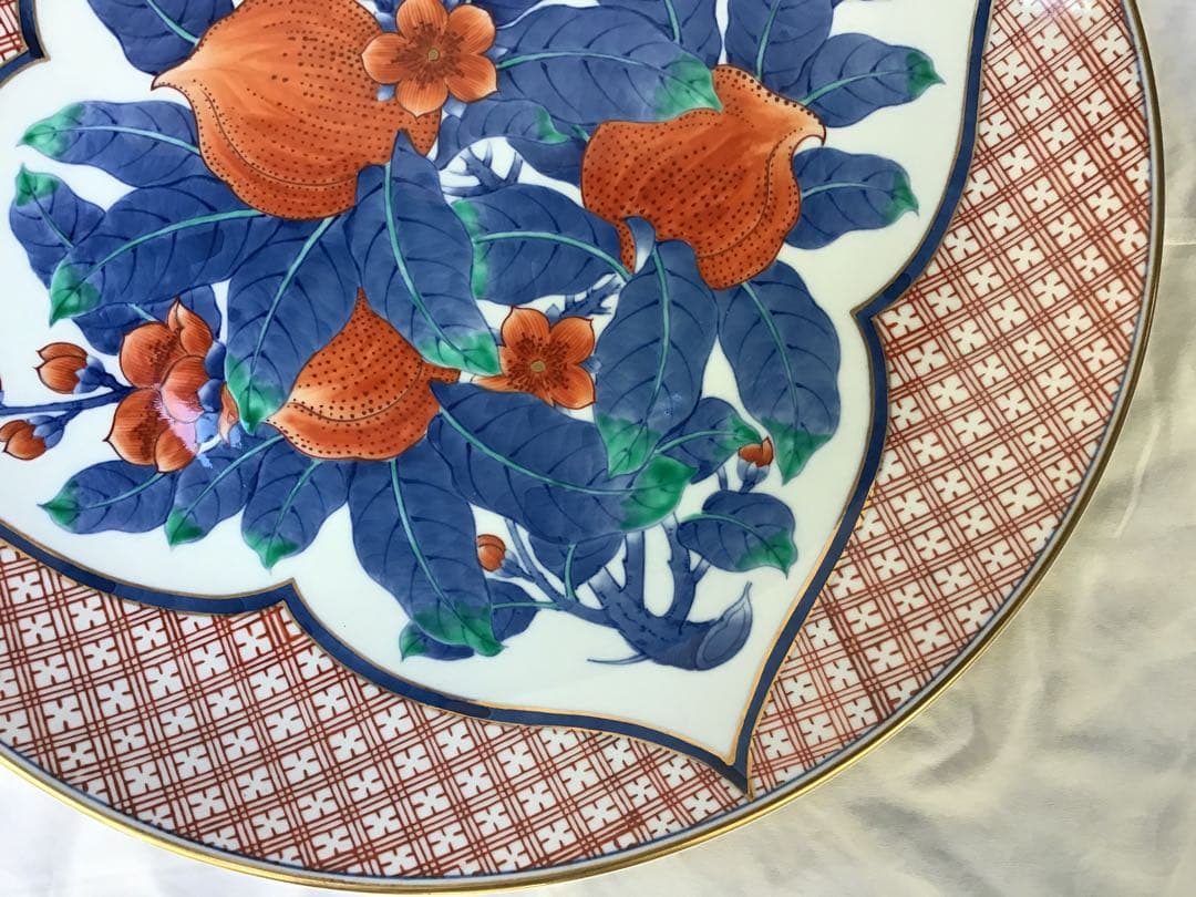 桃文様大皿(飾皿) 46cm