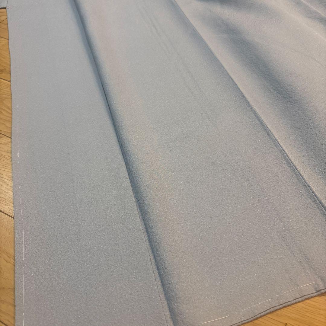 色無地　着物 秘色色（ひそくいろ）　正絹　未使用 しつけ糸付き