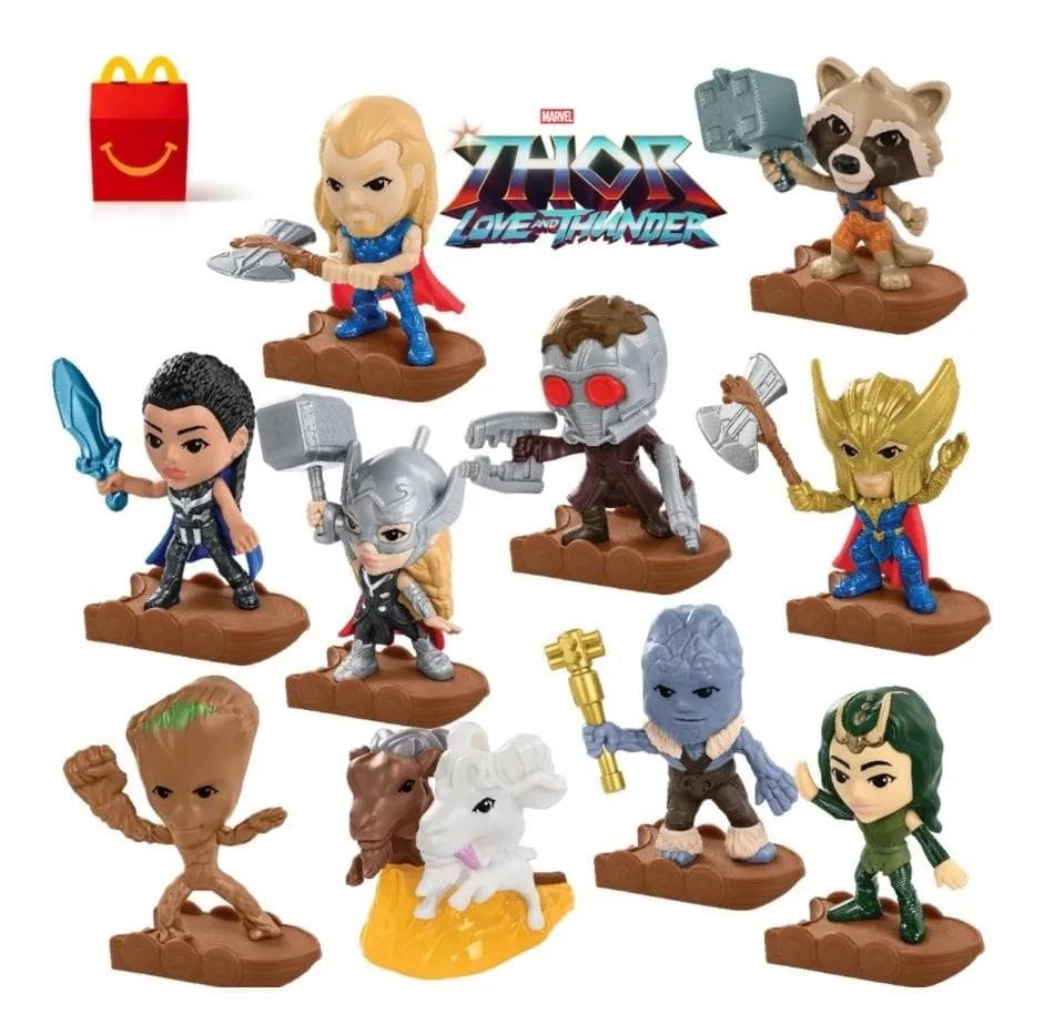 マーベル『ソー:ラブ&サンダー』USマクドナルド　ハッピーセット  10種セット