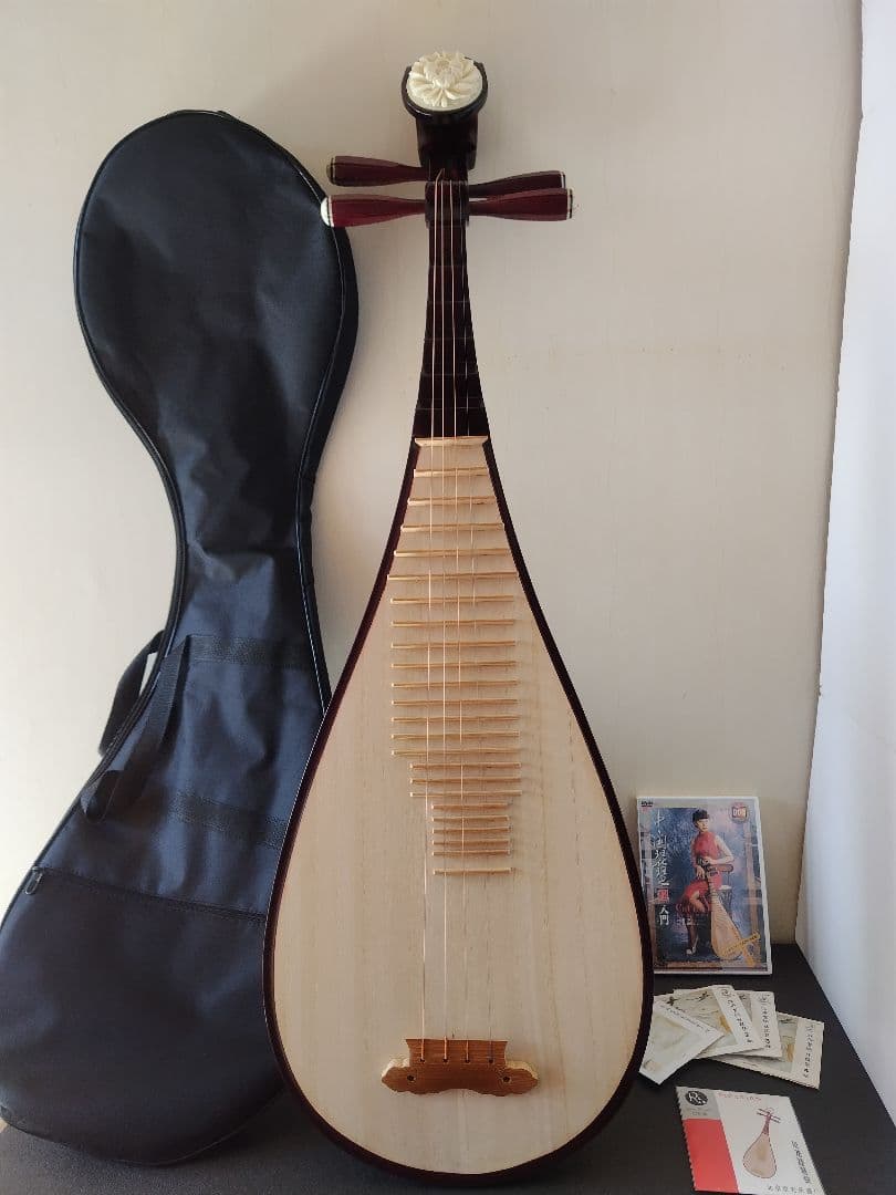中国琵琶、ケース、弦、DVD