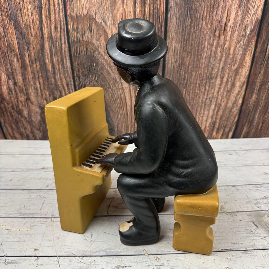 ジャズバンド 置物 黒人バンド 陶器 JAZZ 黒人楽団 6体まとめ