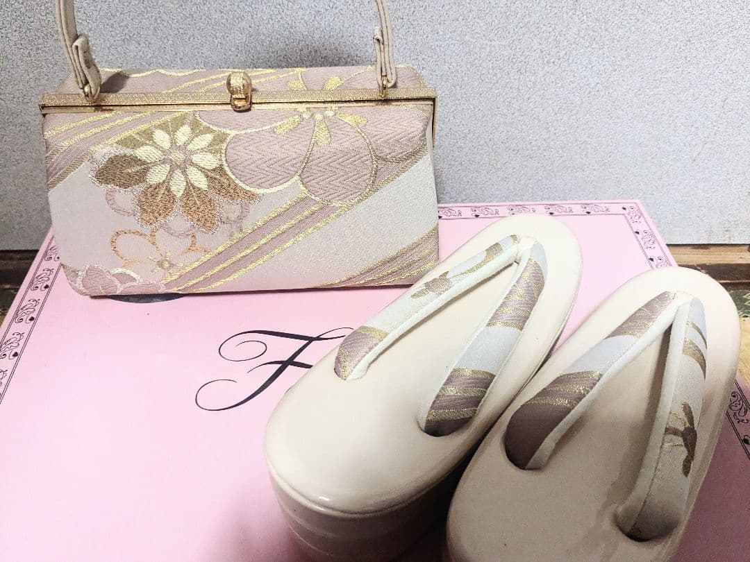 即購入◎お着物用バッグ・草履・ボアショール☆