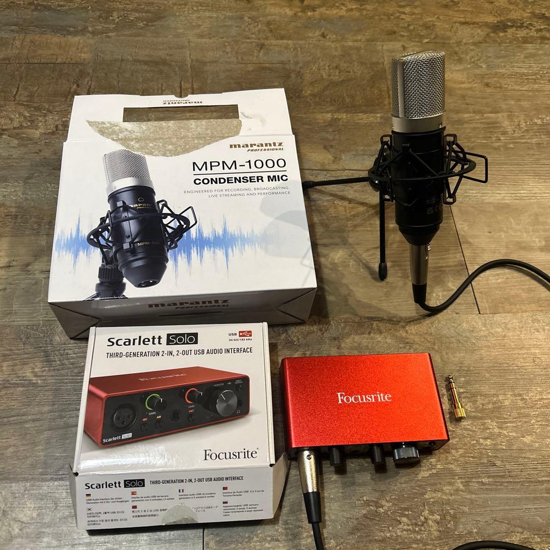 Focusrite Scarlett MPM-1000 コンデンサーマイク