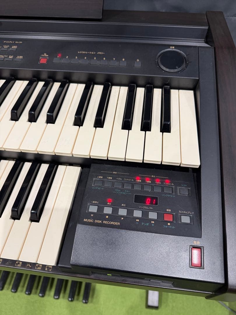 YAMAHAエレクトーンEL-100鍵盤カバー、椅子付　　引取り希望