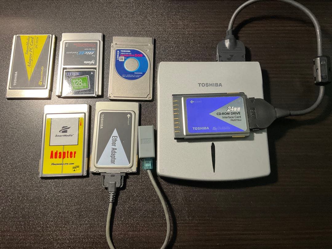 SCSIカード各種６枚+CDドライブ