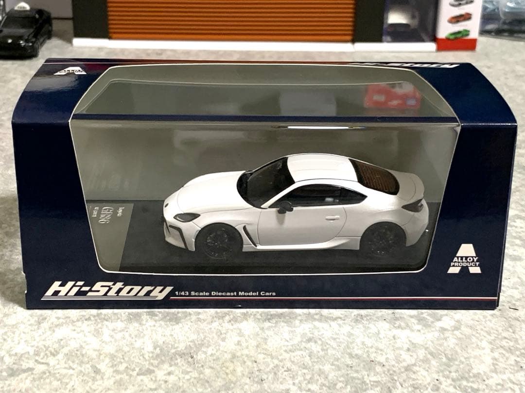 ハイストーリー　GR86 RZ クリスタルホワイトパール　1/43ミニカー