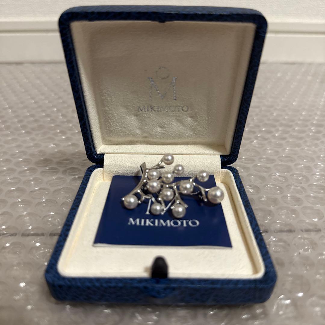 【美品】ブローチ　ミキモト　パール