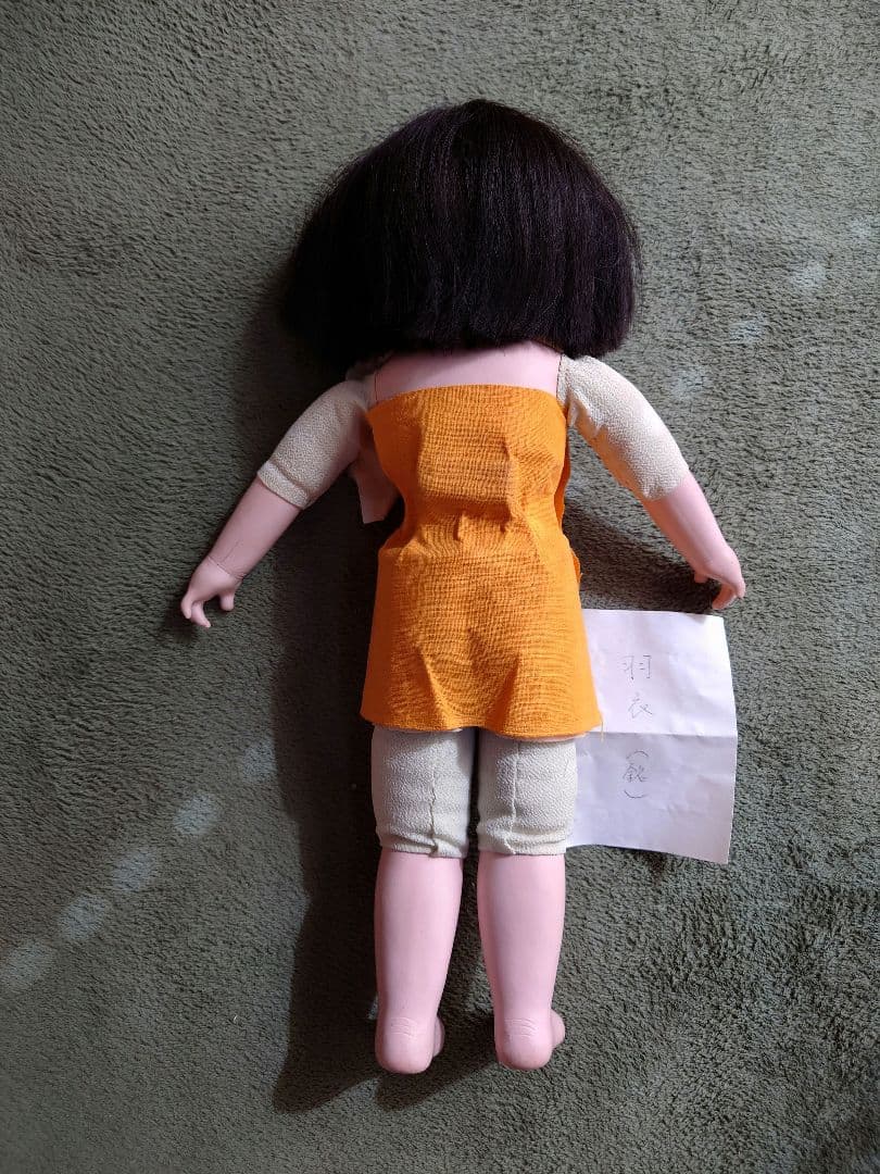 極上　市松人形 大正から昭和初期　爪切りつき　白木屋特製　羽衣　人毛　約42cm