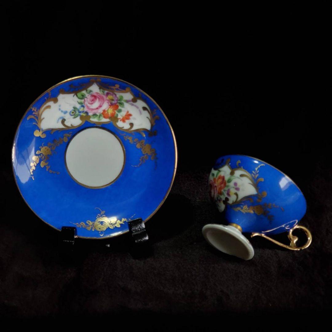 コレクションに　1客単品売りです✨フランス骨董品　アンティークリモージュ　5色