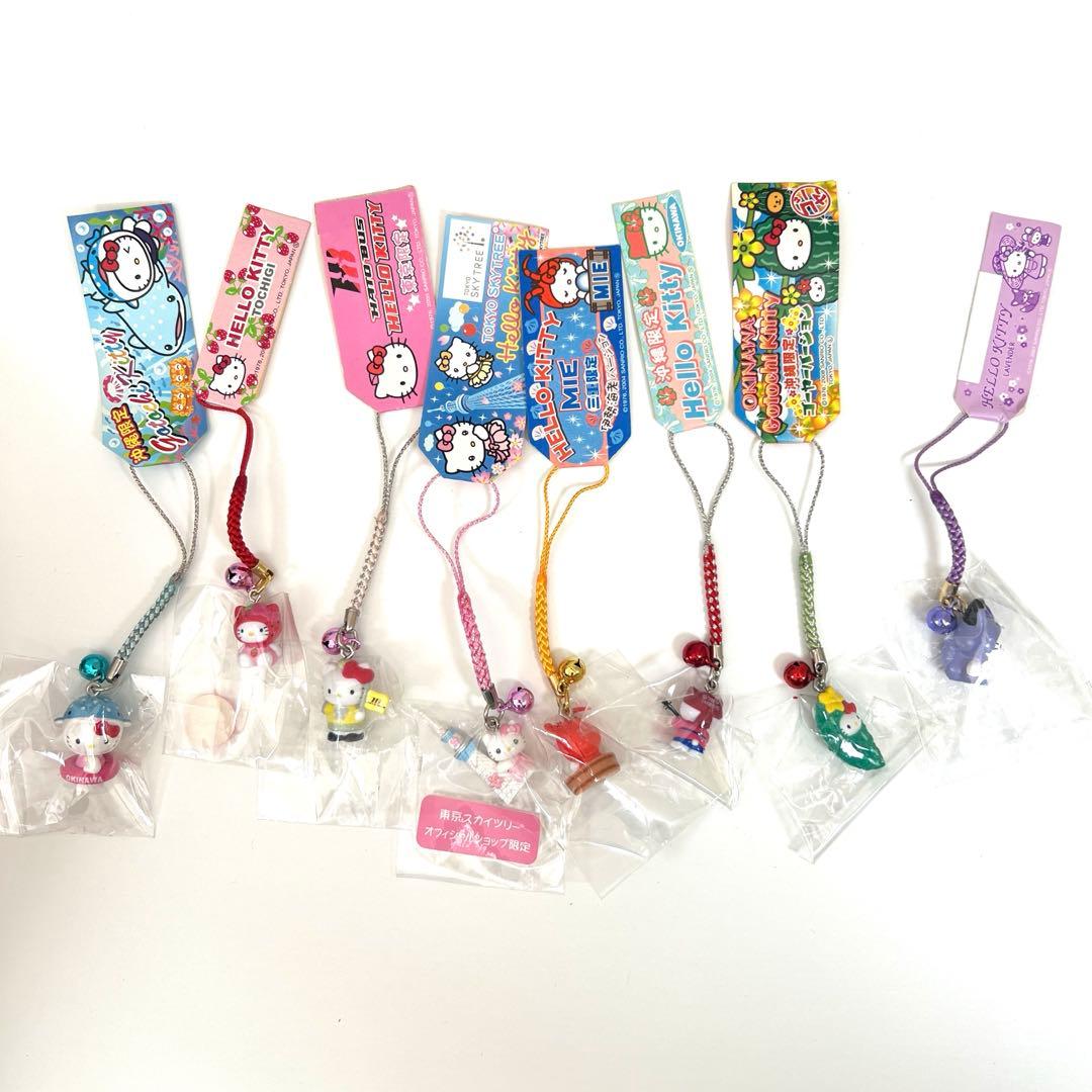 サンリオ　ハローキティ　ご当地　根付け　ストラップ　まとめ売り　合計131個