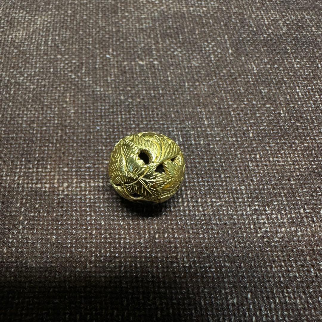 金緒締　緒締　玉　金工　工芸品　江戸　骨董古美術