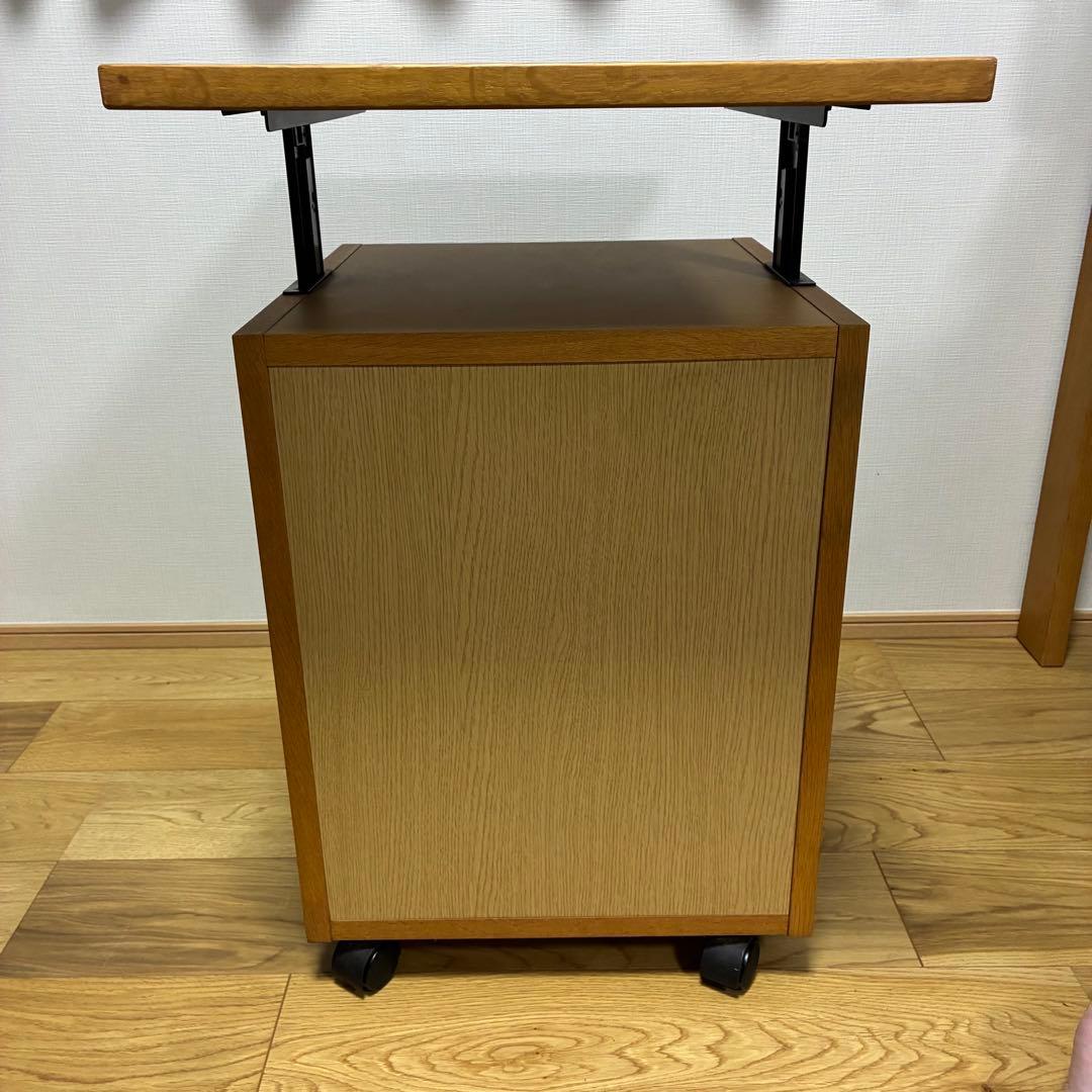 【カリモク karimoku】デスクワゴン 鍵付き 学習机 サイドチェスト