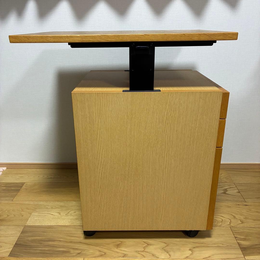 【カリモク karimoku】デスクワゴン 鍵付き 学習机 サイドチェスト