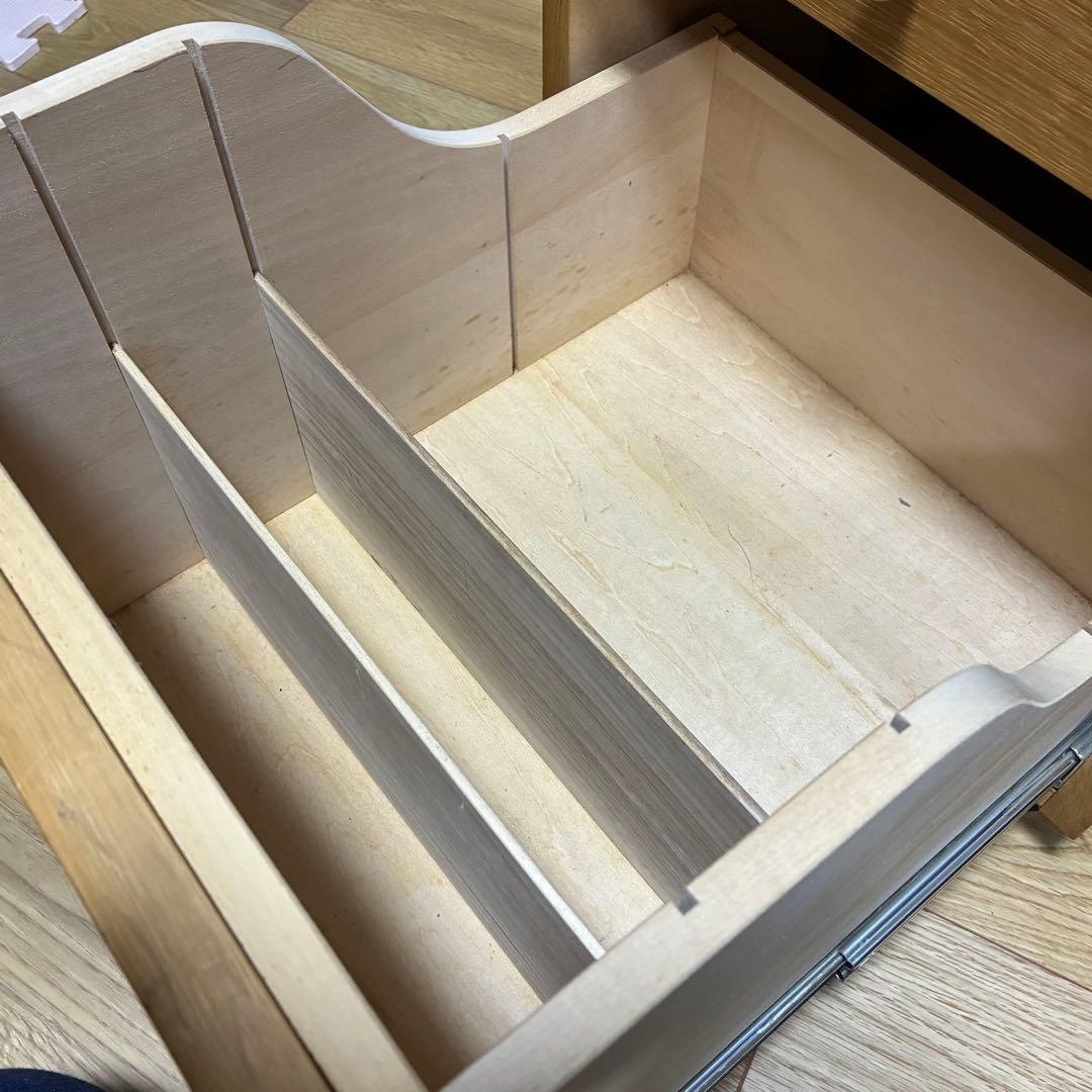 【カリモク karimoku】デスクワゴン 鍵付き 学習机 サイドチェスト