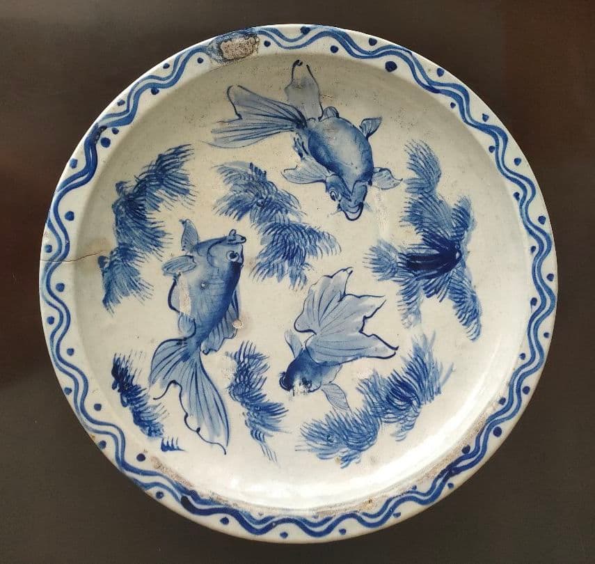 染付　大皿　４８cm